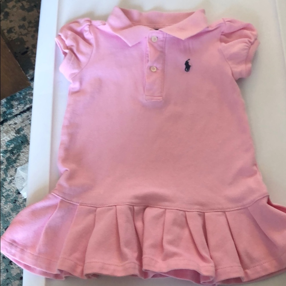 ralph lauren pique baby girl dress